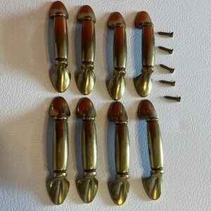 Vintage Brass Drawer‎ Handles Set of 8